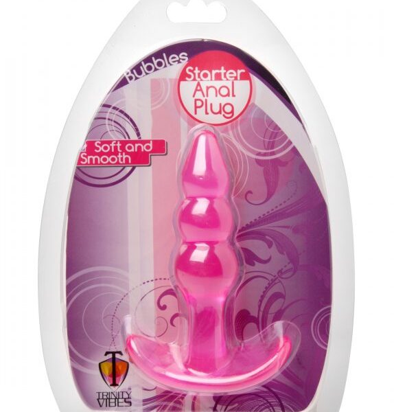 Bubbles Bumpy Starter Anal Plug - Pink