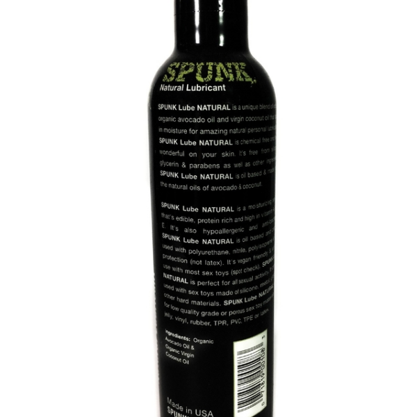 Spunk Lube Natural Cap 8 Fl Oz