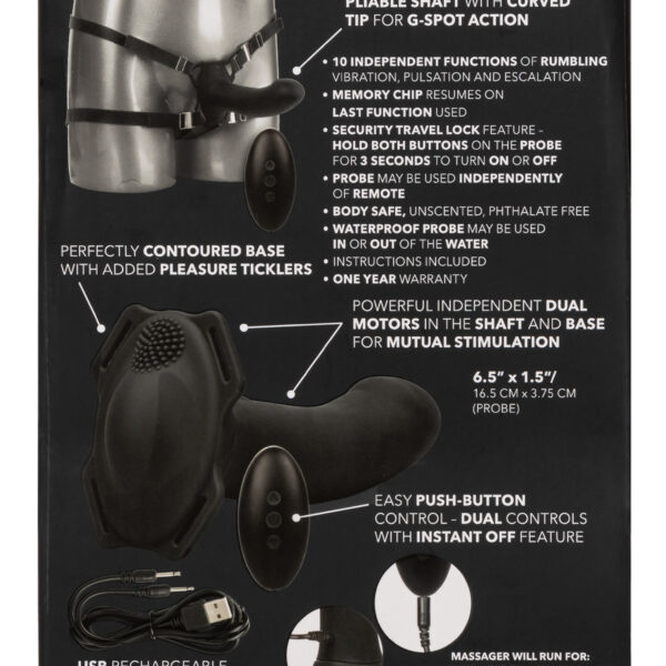 Her Royal Harness Me2 Remote Rumbler - Black