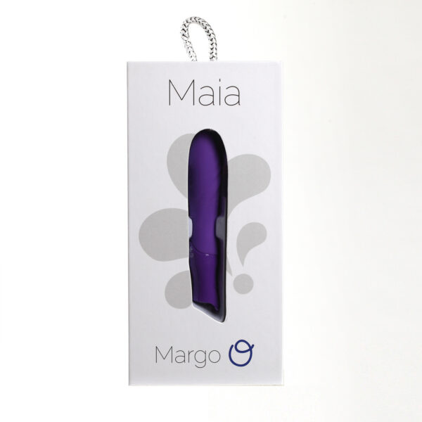 Margo Silicone Textured Bullet Vibrator - Neon Purple