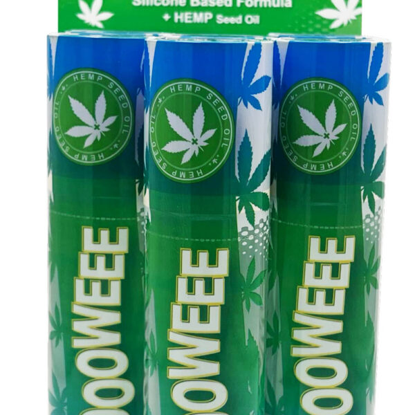 Oooweee Anal Relaxer Silicone Lubricant Hemp - Six Bottle - Display