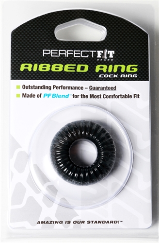 Ribbed Ring - Black