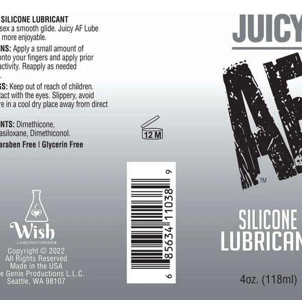 Juicy Af Silicone Lubricant 10 ml - Pop Display of 65