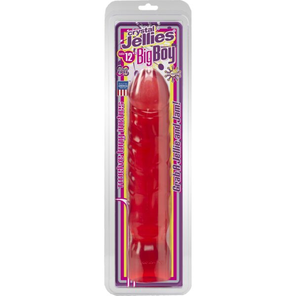 Crystal Jellies Big Boy 12 Inch - Pink