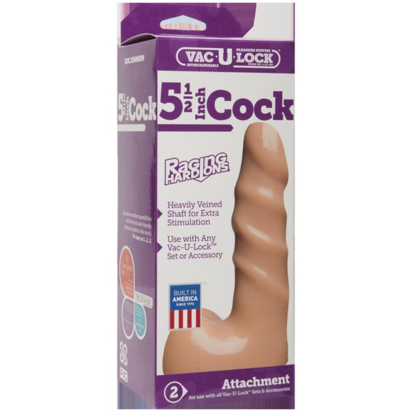 Vac-U-Lock Raging Hard - Ons 5.5-Inch Cock - White