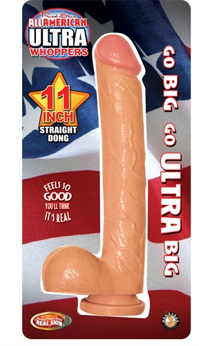All American Ultra Whoppers 11-Inch Straight Dong - Flesh