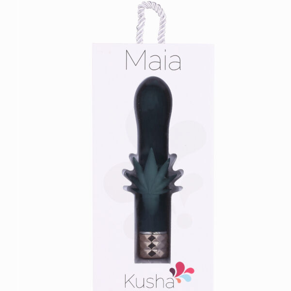 Kusha 420 Series Crystal Gems G-Spot Vibrator - Green