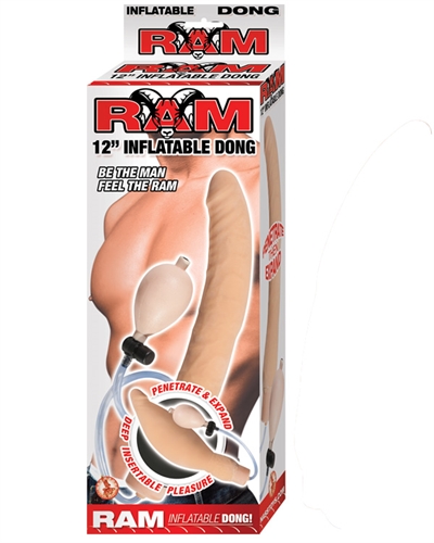 Ram 12-Inch Inflatable Dong - Flesh