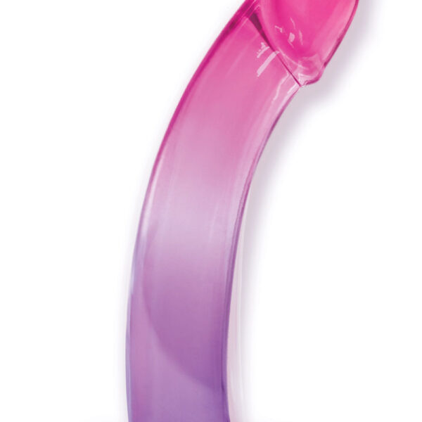 Shades, 8.25" Smoothie Jelly Tpr Gradient Dong - Purple and Pink
