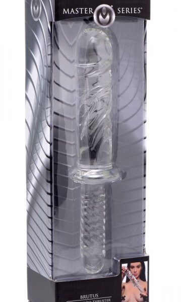 Brutus Glass Dildo Thruster - Clear