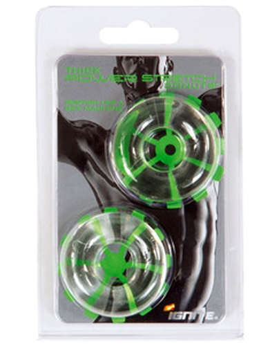 Thick Power Stretch Donuts - 2 Pack - Clear