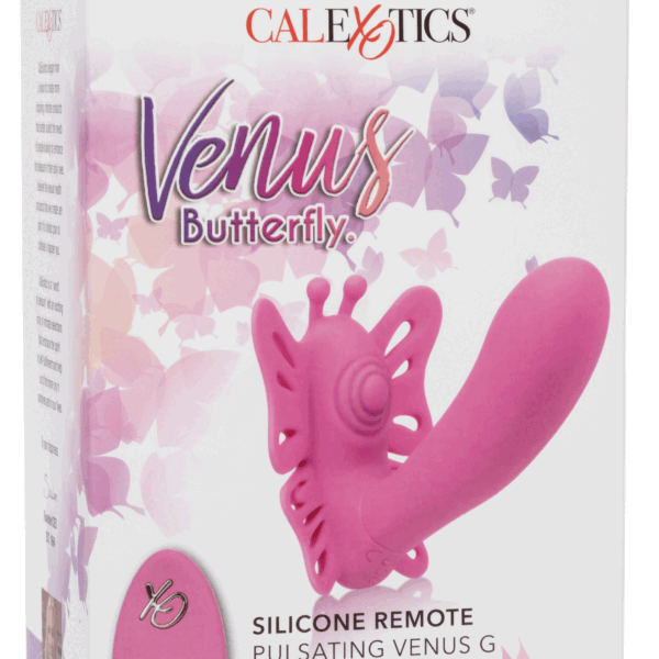 Venus Butterfly Silicone Remote Pulsating Venus G - Pink