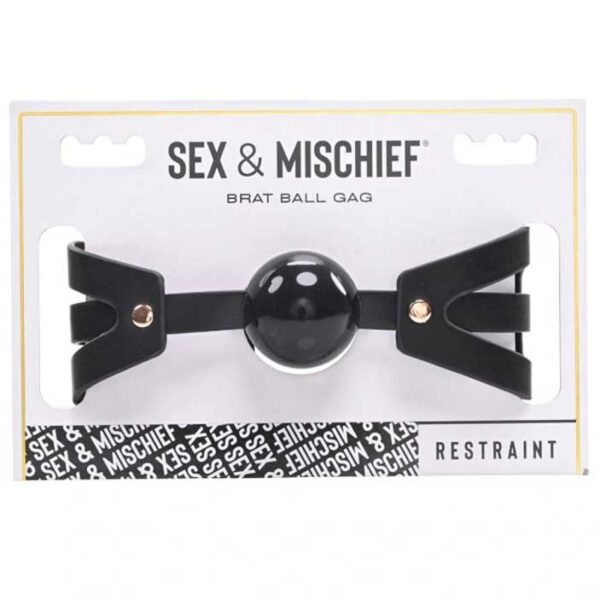 Brat Ball Gag - Black / Rose Gold