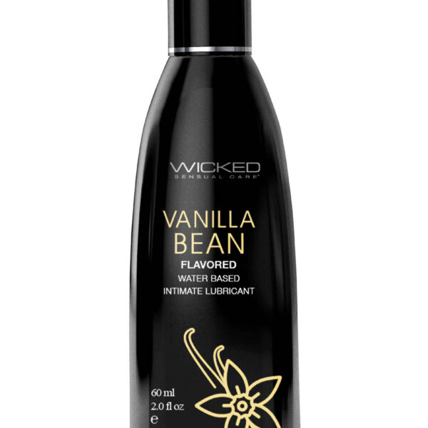 Aqua Vanilla Bean Flavored Water Based Intimate Lubricant - 2 Fl. Oz.