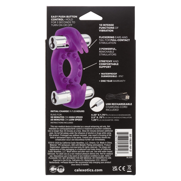 Wireless Rockin Rabbit- Purple Rechargeable