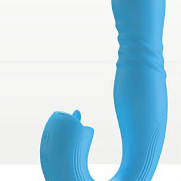 Joi Thrust 2 - App Controlled Thrusting G-Spot Vibrator - Blue