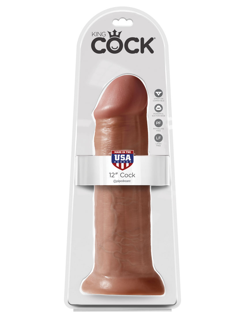 King Cock 12" Cock - Tan