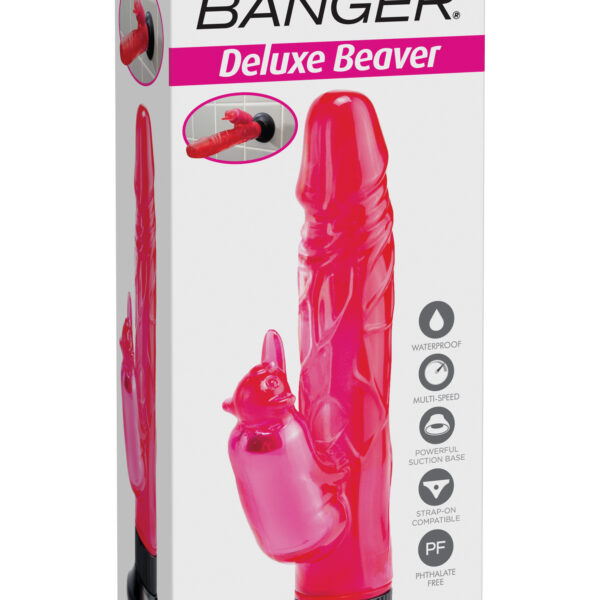 Waterproof Beaver Wall Bangers Deluxe - Pink