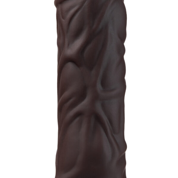 Dr. Skin Silicone - Dr. David - 8 Inch Vibrating  Dildo - Brown