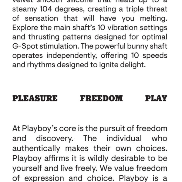 Playboy Pleasure - Bumping Bunny - Rabbit Vibrator - Opal