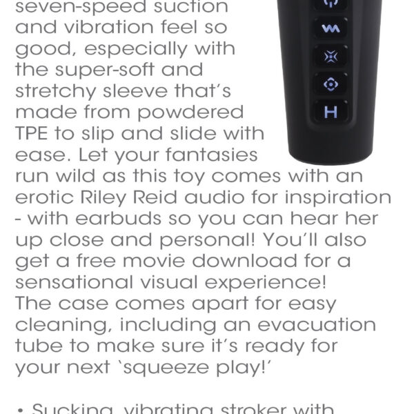 Squeeze Play With Riley Reid Audio and Movie  Download - Black