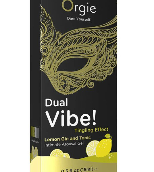 Dual Vibe Gin and Tonic Lemon Kissable Liquid Vibrator 15ml