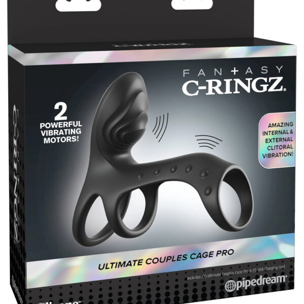 Fantasy C-Ringz Ultimate Couples Cage Pro - Black