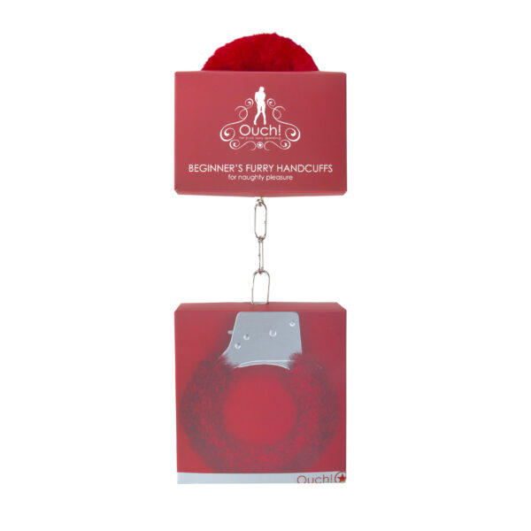 Beginner's Furry Handcuffs - Red