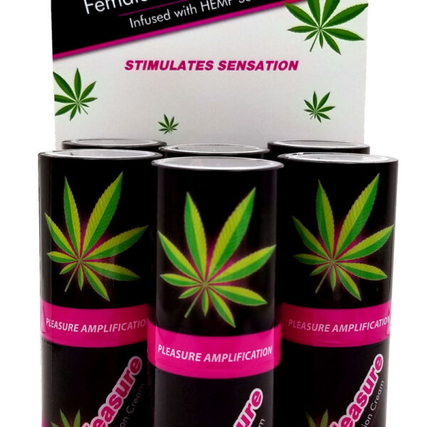 Hempleasure Female Stimulation Cream .5 Oz 6 Bottle Display