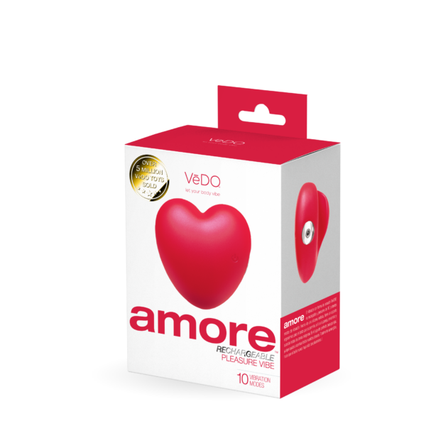 Amore Rechargeable Pleasure Vibe - Red