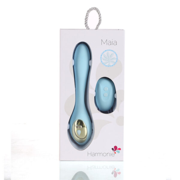 Harmonie Rechargeable Remote Silicone Bendable Vibrator - Teal