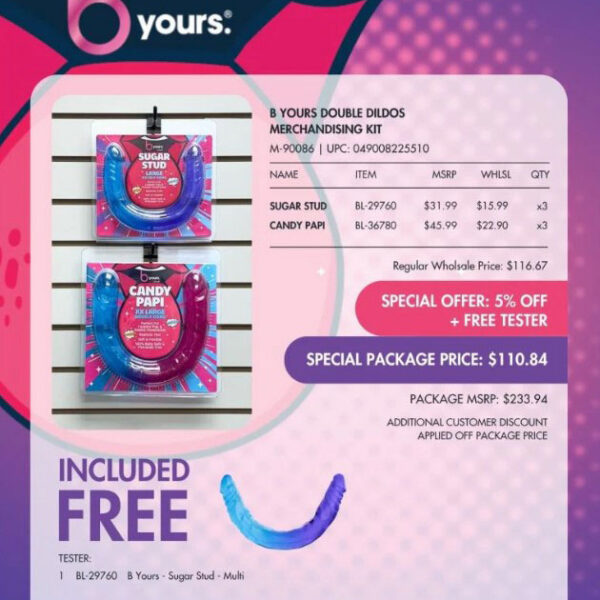B Yours Double Dildos Merchandising Kit
