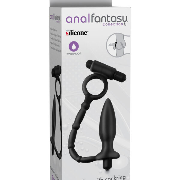 Anal Fantasy Collection Ass Kicker With Cockring - Black