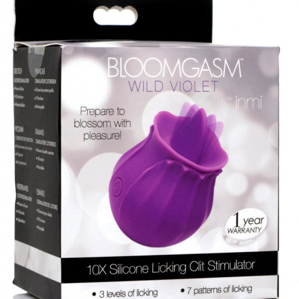 Inmi - Bloomgasm Wild Violet Licking Silicone Stimulator - Violet