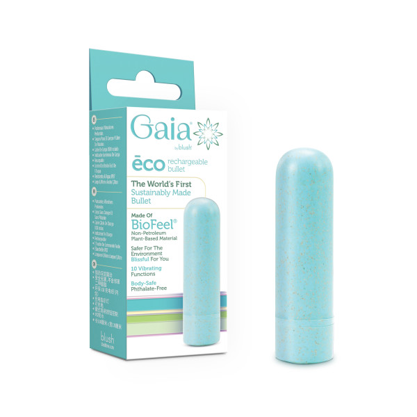 Gaia Eco Rechargeable Bullet - Aqua