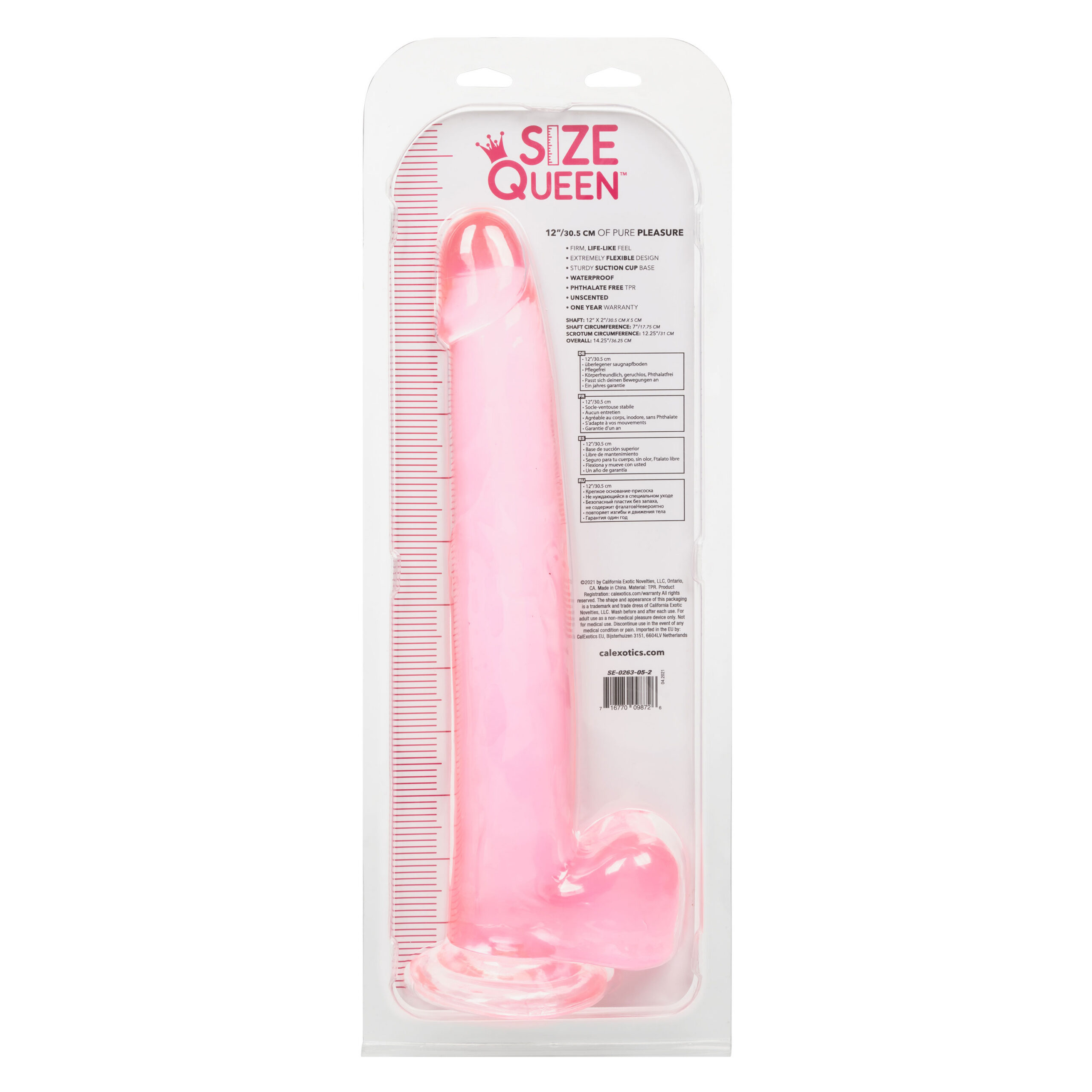 Size Queen 12 inch/30.5 Cm - Pink