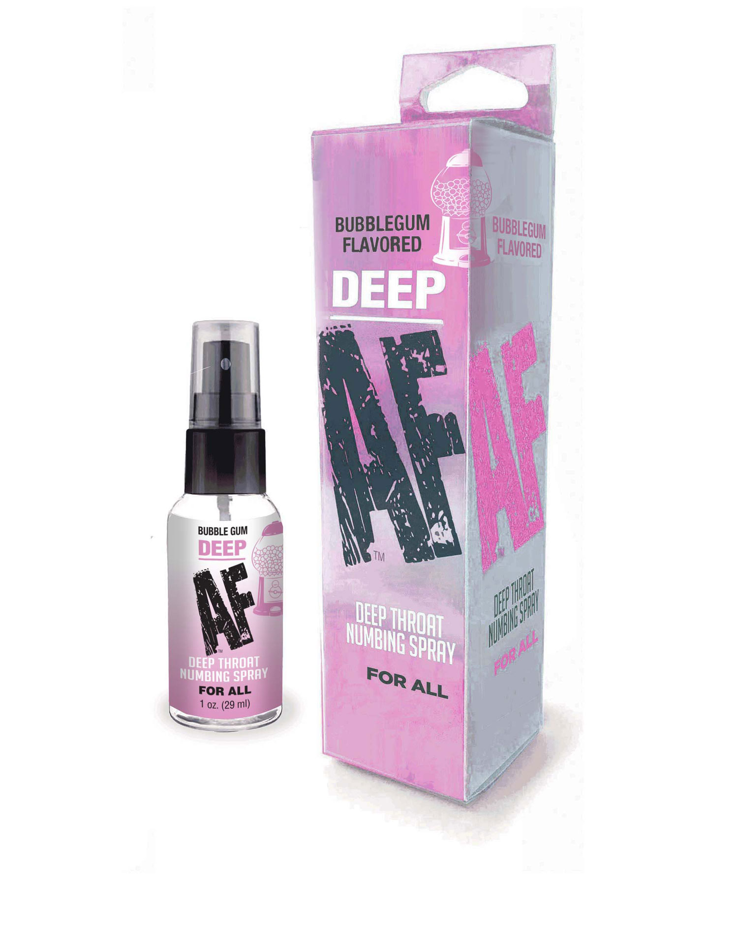 Deep Af Throat Numbing Spray 1oz Bubblegum
