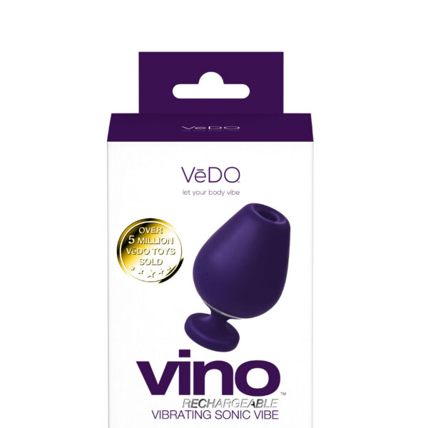 Vino Rechargeable Vibrating Sonic Vibe - Purple