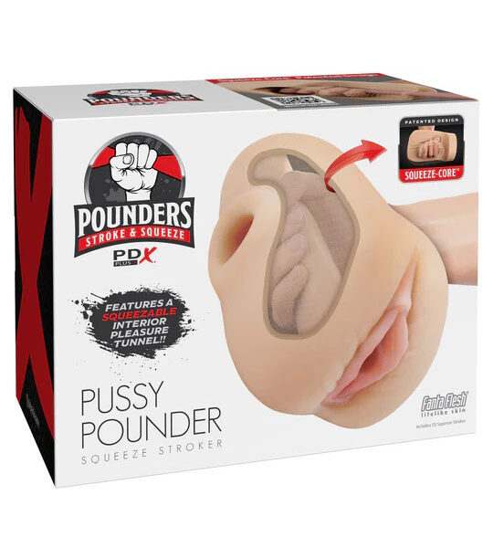 Pdx Plus Pussy Pounder Squeeze Stroker - Light