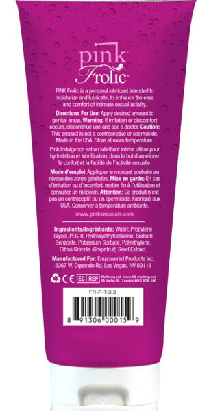 Pink Frolic - 3.3 Oz. Tube