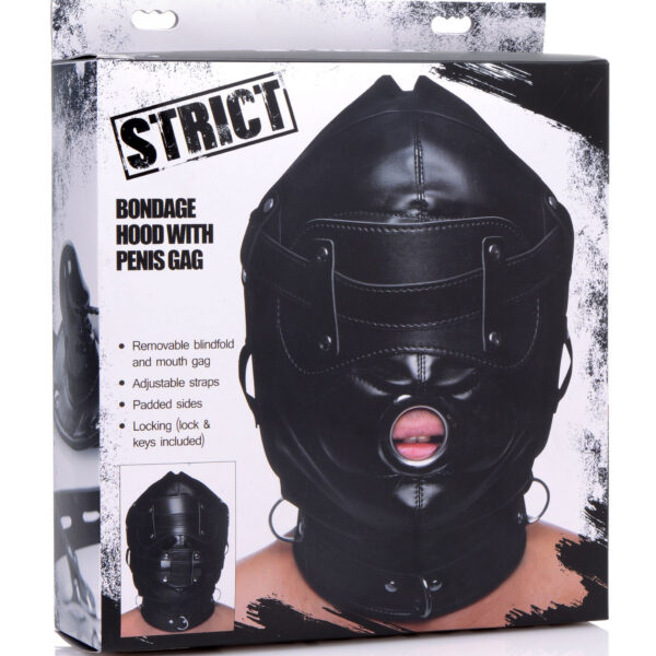 Bondage Hood With Penis Gag
