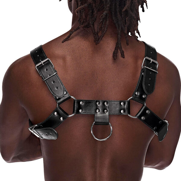 Aries Leather Harness - One Size - Black
