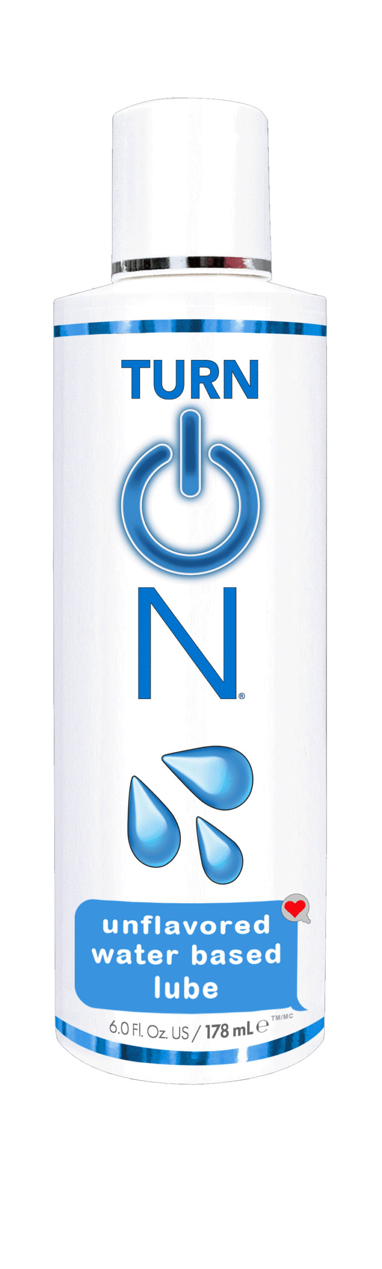 Turn on Unflavored Water Based Lube - 6 Fl. Oz.