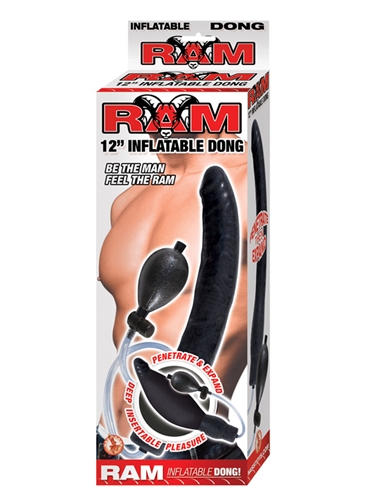 Ram 12-Inch Inflatable Dong - Black