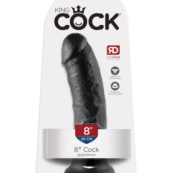 King Cock 8-Inch Cock - Black