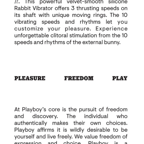 Playboy Pleasure - Hop to It - Rabbit Vibrator - Dark Purple