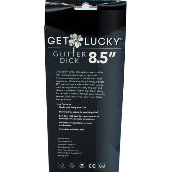 Get Lucky Glitter Dick 8.5"
