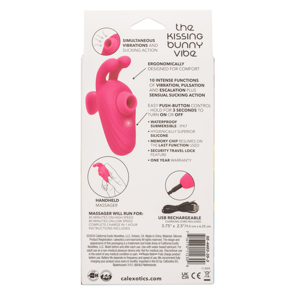 Neon Vibes the Kissing Bunny Vibe - Pink