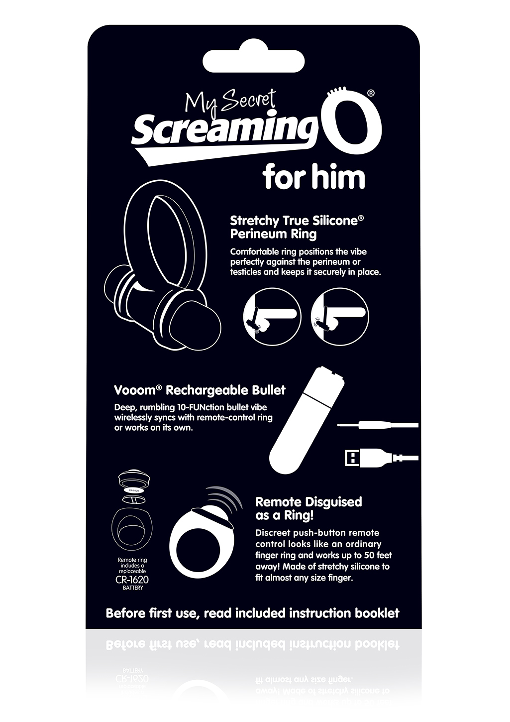 My Secret Bullet and Ring for Him - Black