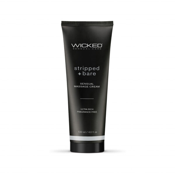 Stripped and Bare - Unscented Sensual Massage Cream - 4 Oz